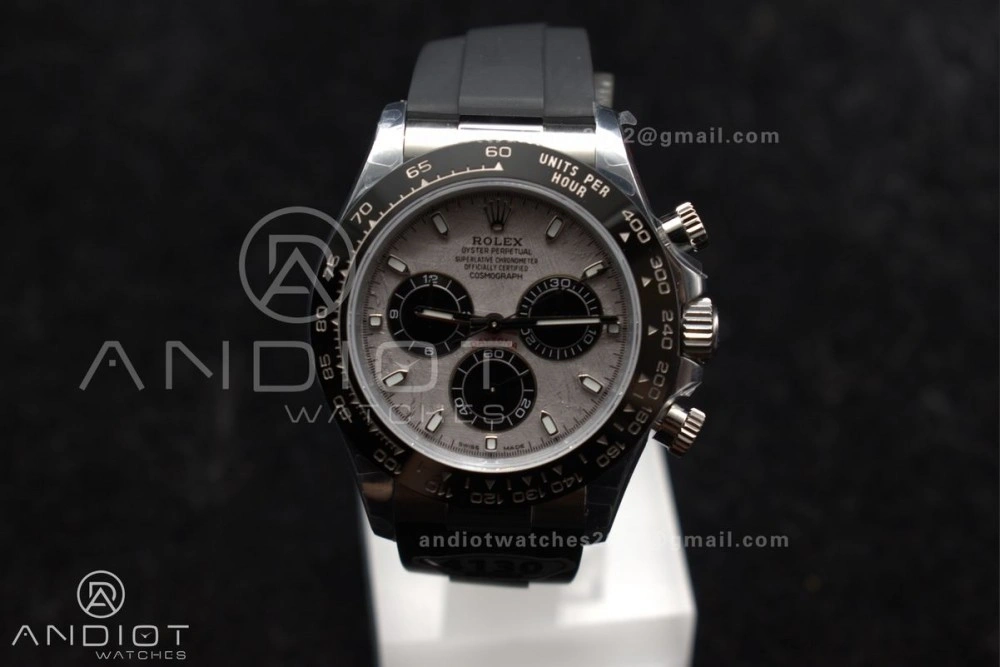 Daytona 116519 QF 1:1 Best Edition Meteorite Dial on Oysterflex Strap SH4130 V3 (Gain Weight)