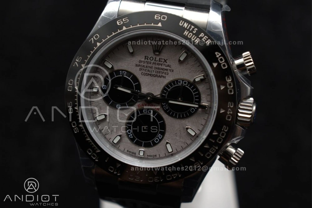 Daytona 116519 QF 1:1 Best Edition Meteorite Dial on Oysterflex Strap SH4130 V3 (Gain Weight)