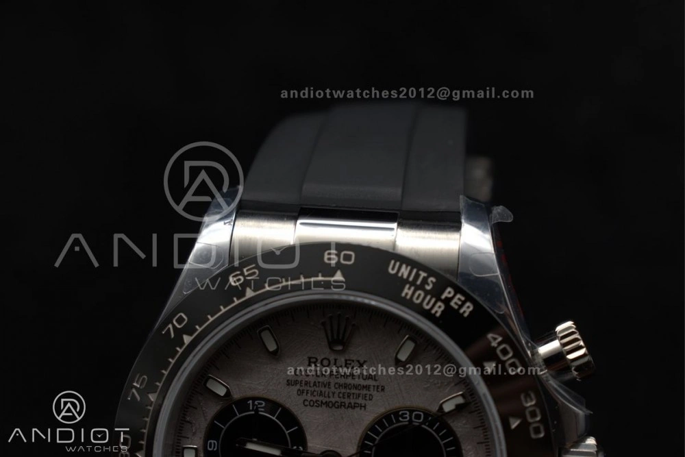 Daytona 116519 QF 1:1 Best Edition Meteorite Dial on Oysterflex Strap SH4130 V3 (Gain Weight)