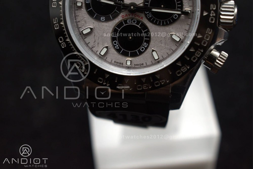 Daytona 116519 QF 1:1 Best Edition Meteorite Dial on Oysterflex Strap SH4130 V3 (Gain Weight)