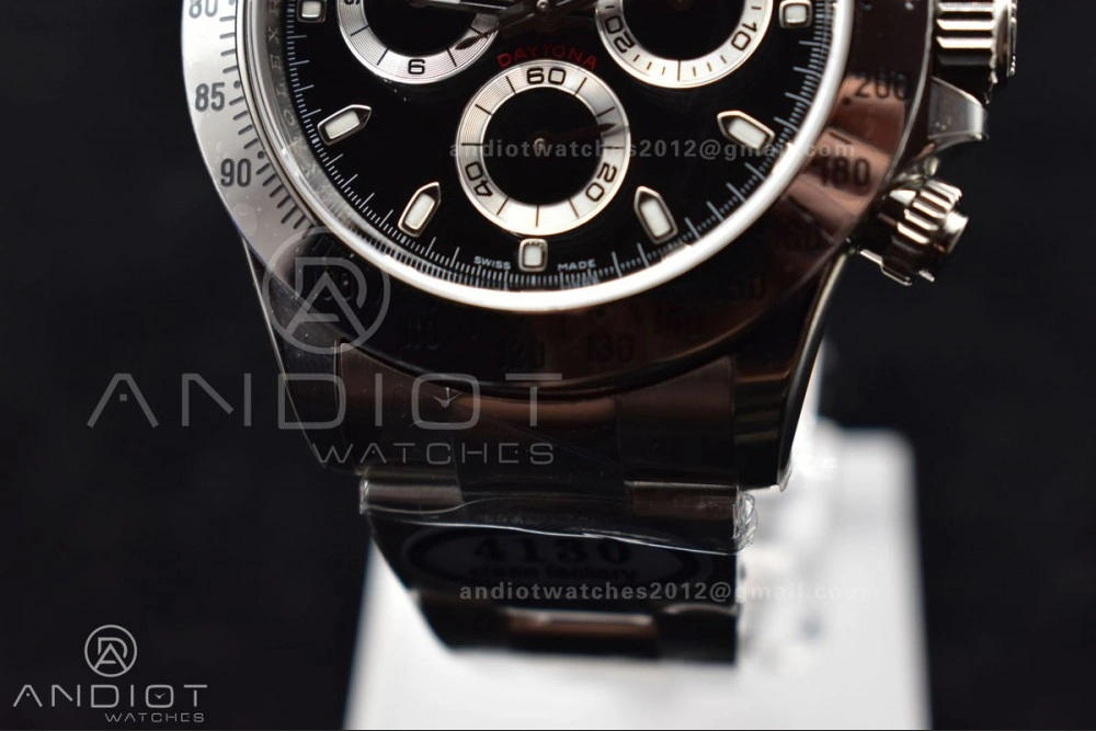 Daytona 116520 Clean 1:1 Best Edition 904L SS Case and Bracelet Black Dial SA4130 V2