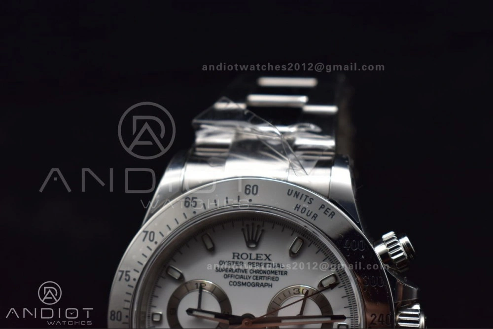 Daytona 116520 Clean 1:1 Best Edition 904L SS Case and Bracelet White Dial SA4130 V2