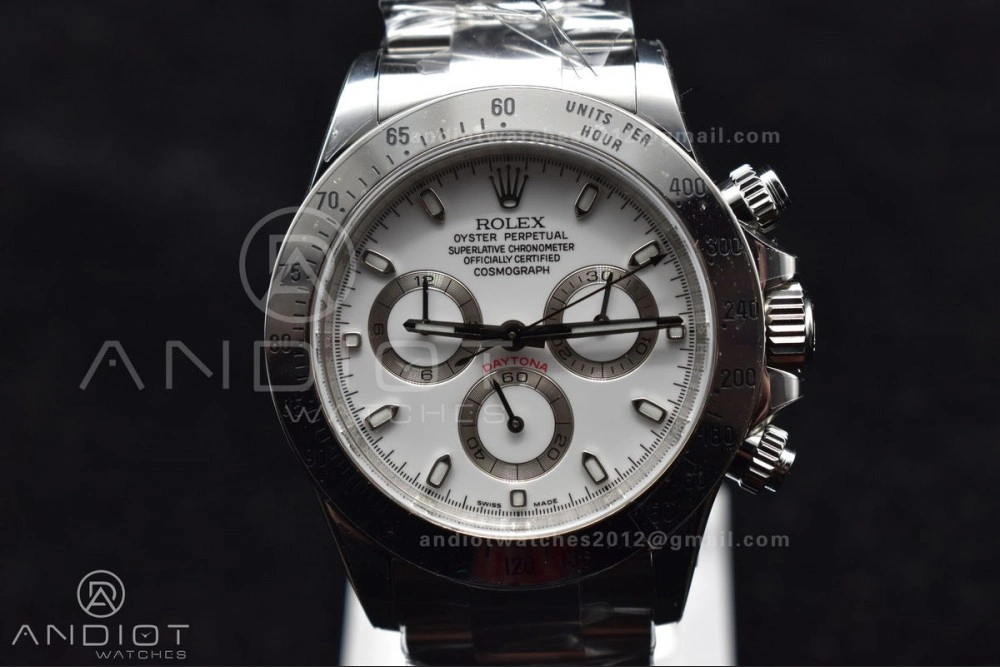 Daytona 116520 Clean 1:1 Best Edition 904L SS Case and Bracelet White Dial SA4130 V2