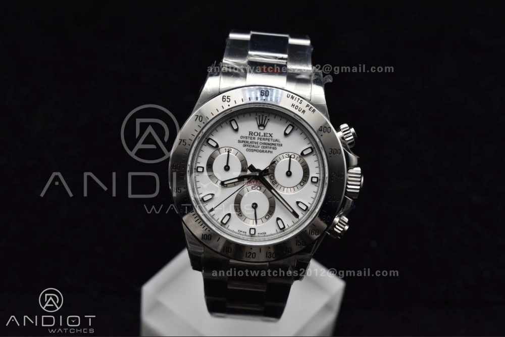 Daytona 116520 QF 1:1 Best Edition White Dial on SS Bracelet SA4130 V2