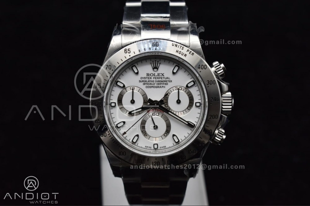 Daytona 116520 QF 1:1 Best Edition White Dial on SS Bracelet SA4130 V2