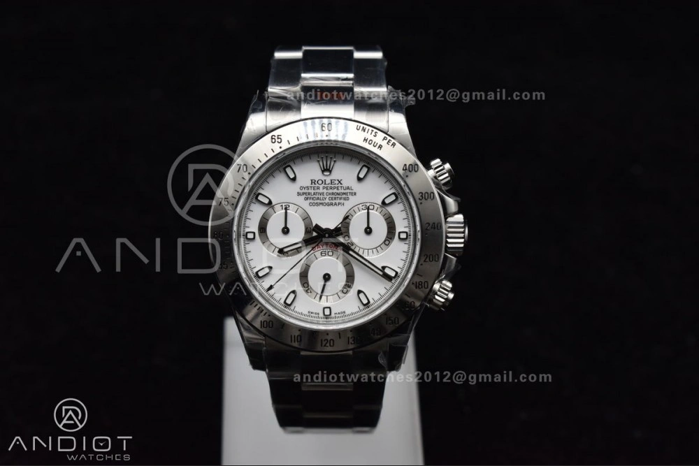 Daytona 116520 QF 1:1 Best Edition White Dial on SS Bracelet SA4130 V2
