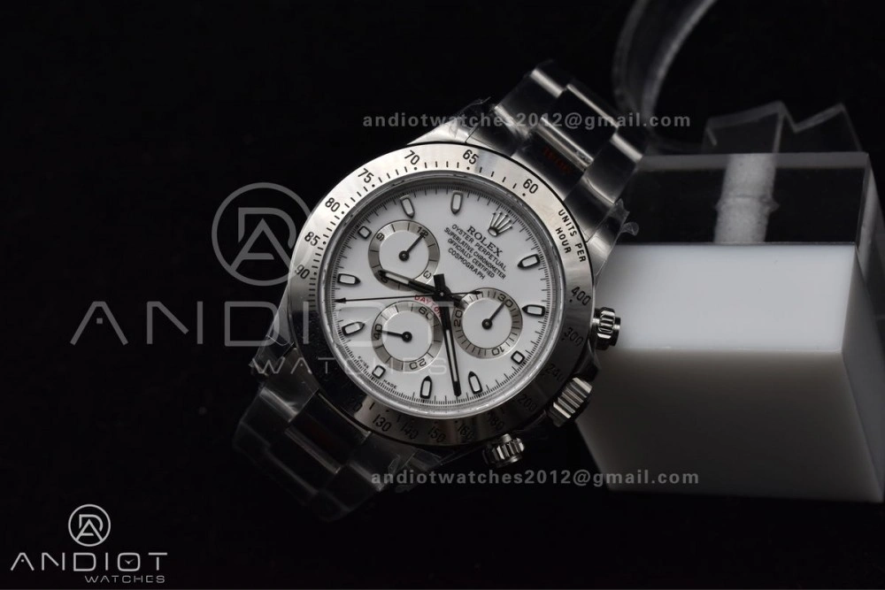 Daytona 116520 QF 1:1 Best Edition White Dial on SS Bracelet SA4130 V2