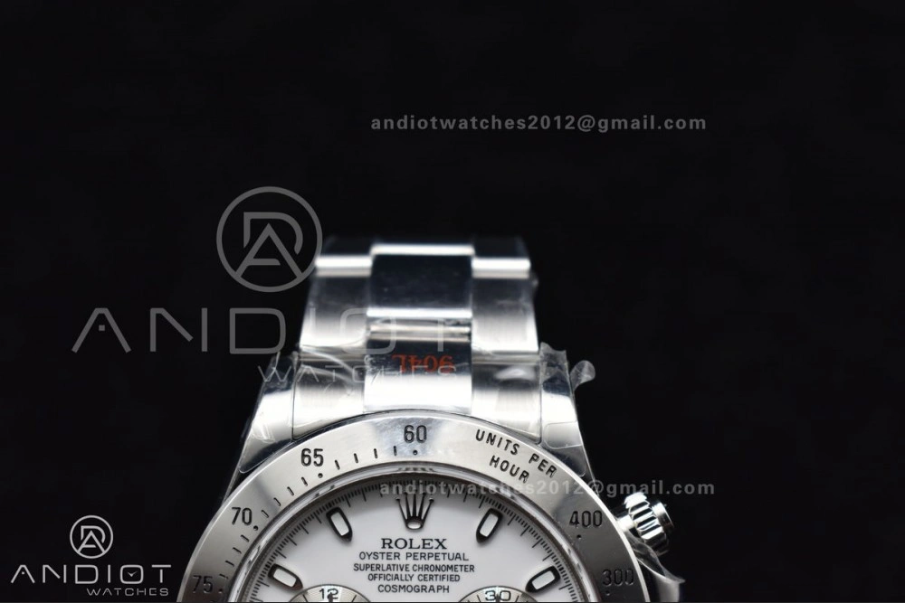Daytona 116520 QF 1:1 Best Edition White Dial on SS Bracelet SA4130 V2