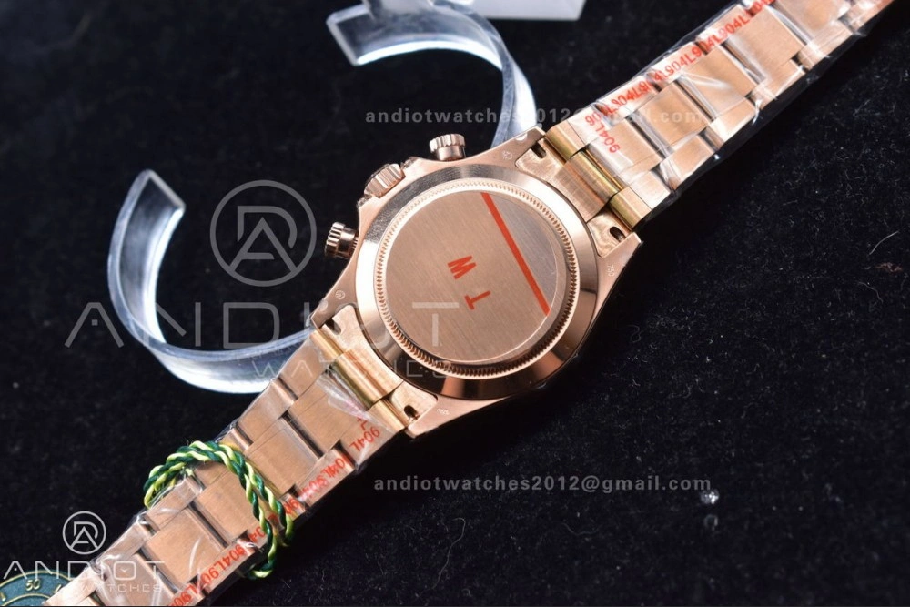 Daytona 116595RBOW RG Rainbow Crystal TWF Best Edition Black Dial on YG Bracelet A7750