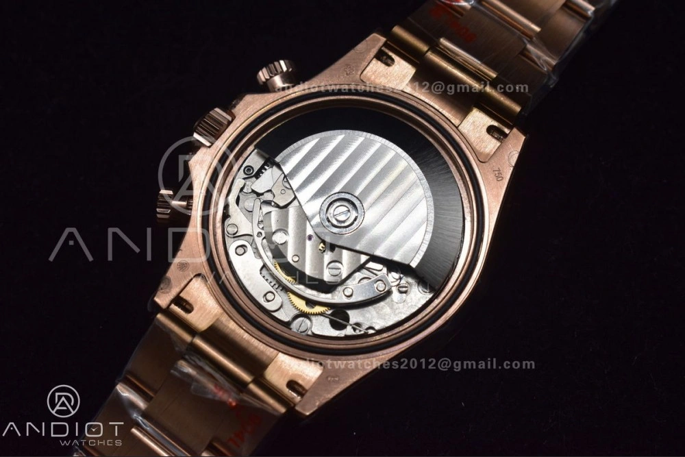 Daytona 116595RBOW RG Rainbow Crystal TWF Best Edition Black Dial on YG Bracelet A7750