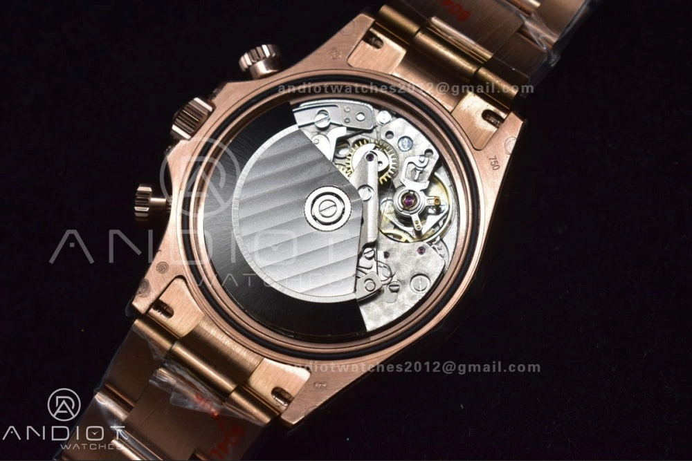 Daytona 116595RBOW RG Rainbow Crystal TWF Best Edition Black Dial on YG Bracelet A7750