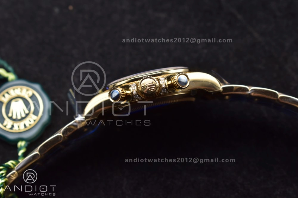 Daytona 116598RBOW Rainbow ZF 1:1 Best Edition Black Diamonds Dial on YG Bracelet SH4130