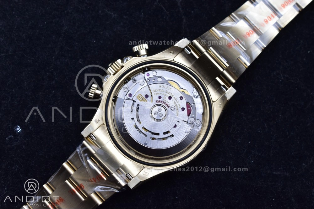 Daytona 116598RBOW Rainbow ZF 1:1 Best Edition Black Diamonds Dial on YG Bracelet SH4130