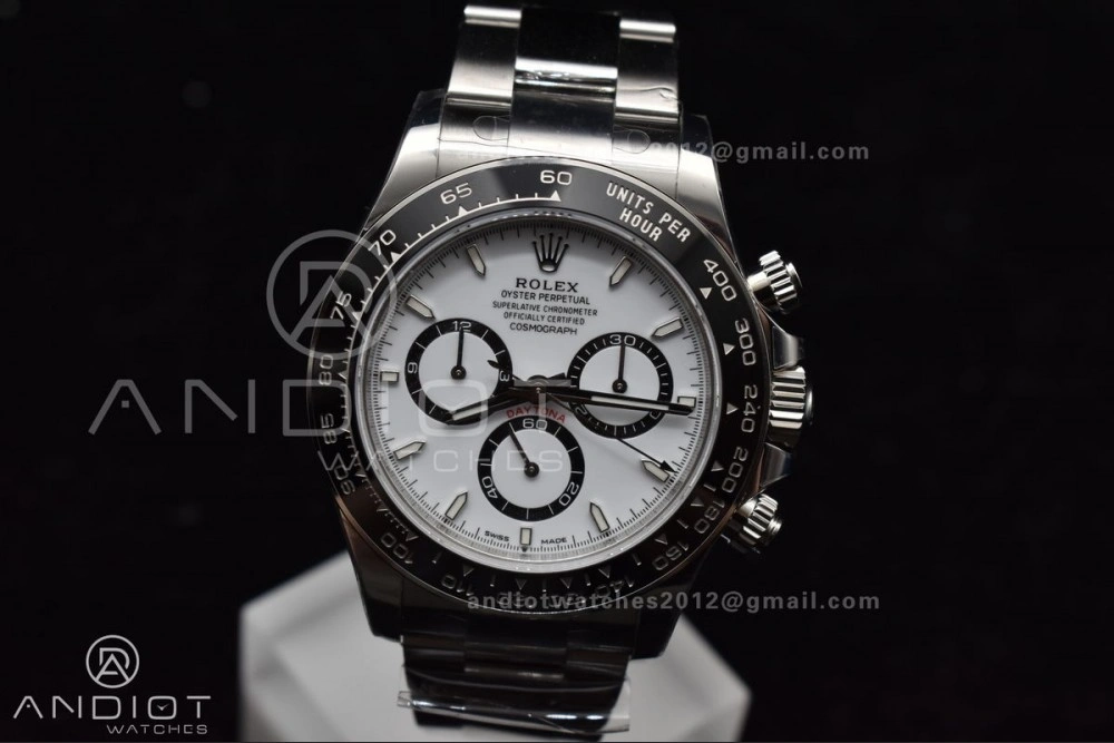 Daytona 126500 VSF 1:1 Best Edition 904L Steel White Dial on SS Bracelet DD4131