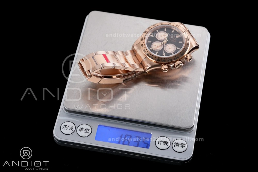 Daytona 126505 Gain Weight VSF 1:1 Best Edition Black Dial RG Sub-dial On Oyster Bracelet DD4131