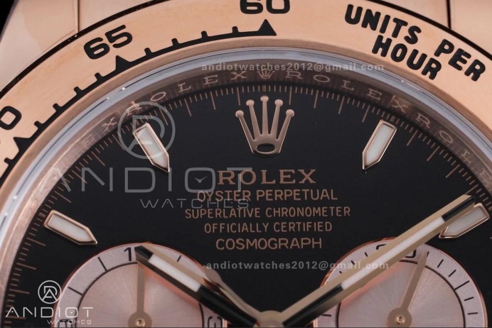 Daytona 126505 Gain Weight VSF 1:1 Best Edition Black Dial RG Sub-dial On Oyster Bracelet DD4131