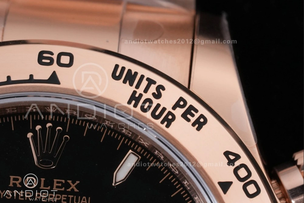 Daytona 126505 Gain Weight VSF 1:1 Best Edition Black Dial RG Sub-dial On Oyster Bracelet DD4131