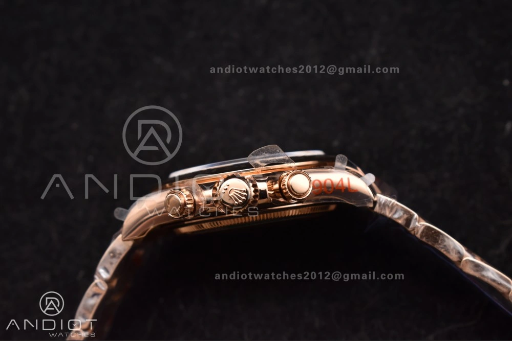 Daytona 126505 QF 1:1 Best Edition Black RG Diamonds Dial on RG Braclet SH4131 V5