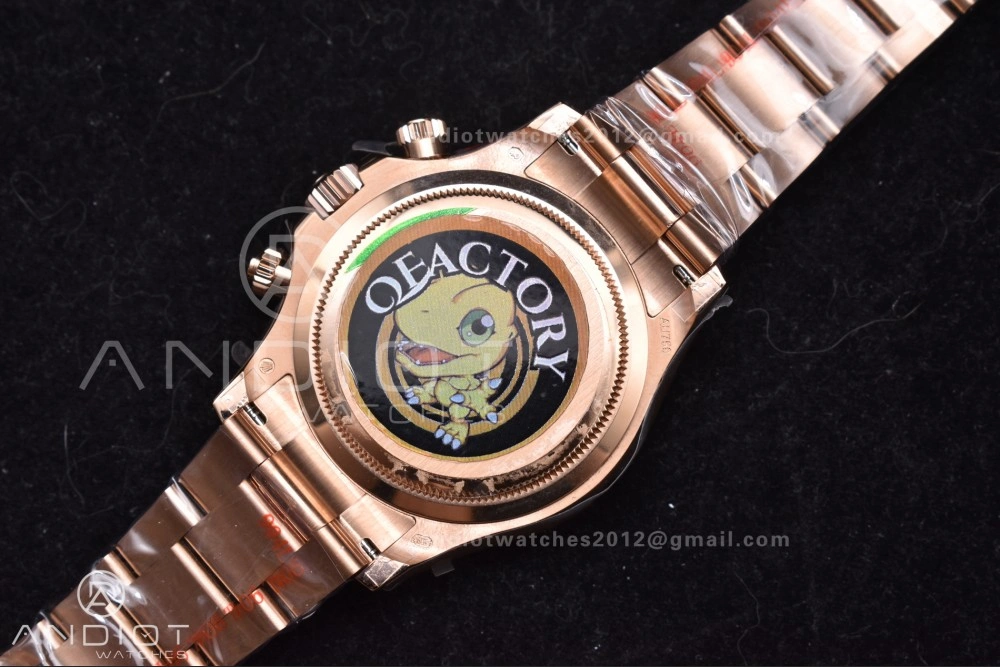 Daytona 126505 QF 1:1 Best Edition Black RG Diamonds Dial on RG Braclet SH4131 V5