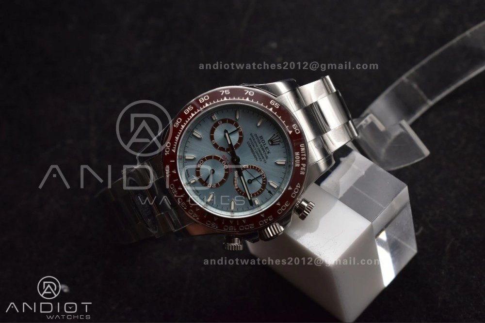 Daytona 126506 904L SS Clean 1:1 Best Edition Ice Blue Dial Sticks Markers on 904L SS Bracelet Super Clone Asian 4131