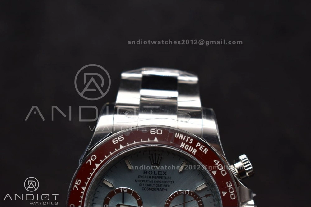 Daytona 126506 904L SS Clean 1:1 Best Edition Ice Blue Dial Sticks Markers on 904L SS Bracelet Super Clone Asian 4131