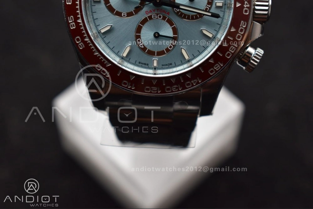 Daytona 126506 904L SS Clean 1:1 Best Edition Ice Blue Dial Sticks Markers on 904L SS Bracelet Super Clone Asian 4131