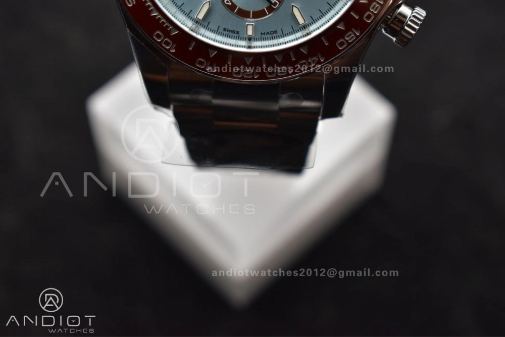 Daytona 126506 904L SS Clean 1:1 Best Edition Ice Blue Dial Sticks Markers on 904L SS Bracelet Super Clone Asian 4131