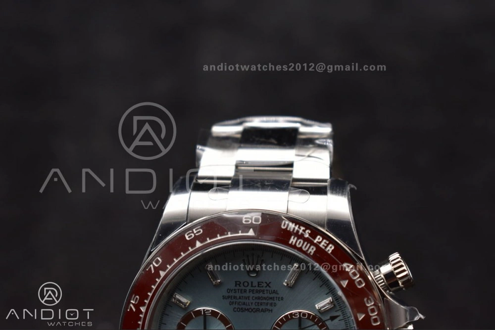 Daytona 126506 904L SS Clean 1:1 Best Edition Ice Blue Dial Sticks Markers on 904L SS Bracelet Super Clone Asian 4131