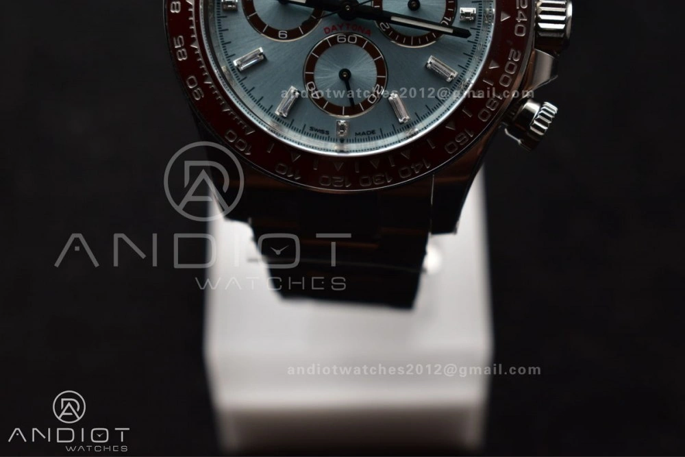 Daytona 126506 904L SS Clean 1:1 Best Edition Ice Blue Dial Sticks Markers on 904L SS Bracelet Super Clone Asian 4131