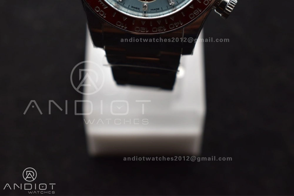 Daytona 126506 904L SS Clean 1:1 Best Edition Ice Blue Dial Sticks Markers on 904L SS Bracelet Super Clone Asian 4131