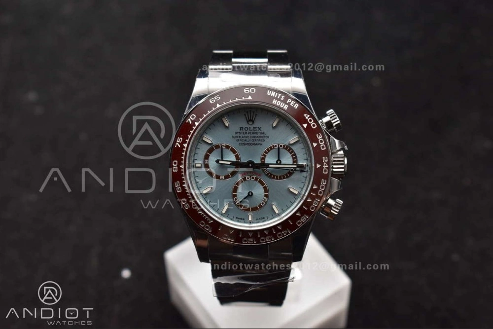 Daytona 126506 904L SS VSF 1:1 Best Edition Ice Blue Dial Sticks Markers on 904L SS Bracelet Super Clone Asian DD4131