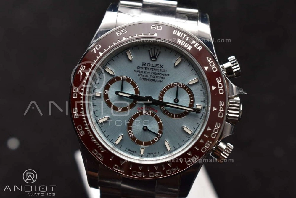 Daytona 126506 904L SS VSF 1:1 Best Edition Ice Blue Dial Sticks Markers on 904L SS Bracelet Super Clone Asian DD4131