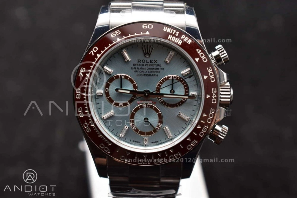 Daytona 126506 904L SS VSF 1:1 Best Edition Ice Blue Dial Sticks Markers on 904L SS Bracelet Super Clone Asian DD4131