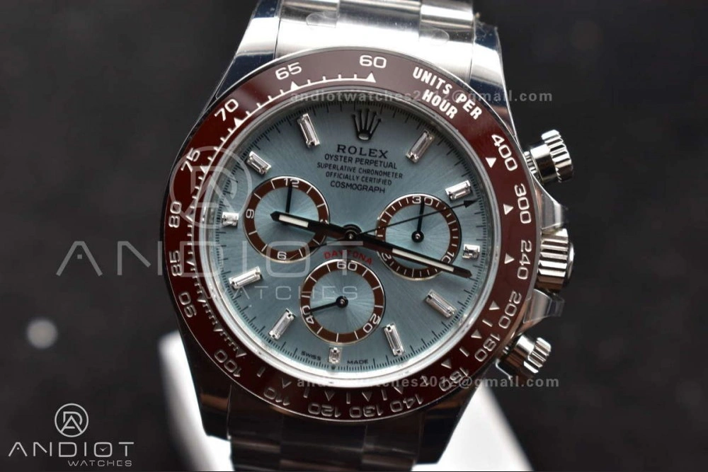 Daytona 126506 904L SS VSF 1:1 Best Edition Ice Blue Dial Sticks Markers on 904L SS Bracelet Super Clone Asian DD4131