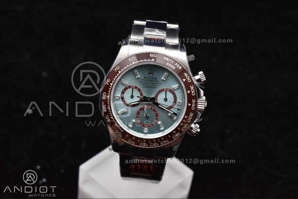 Daytona 126506 QF 1:1 Best Edition Ice Blue Dial Crystal Marker on SS YG Braclet SH4131 V5