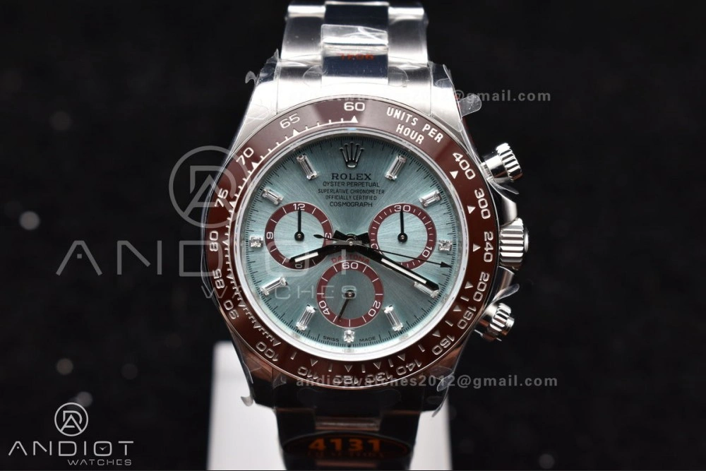 Daytona 126506 QF 1:1 Best Edition Ice Blue Dial Crystal Marker on SS YG Braclet SH4131 V5