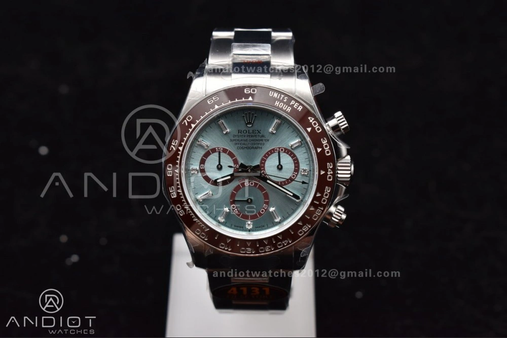 Daytona 126506 QF 1:1 Best Edition Ice Blue Dial Crystal Marker on SS YG Braclet SH4131 V5