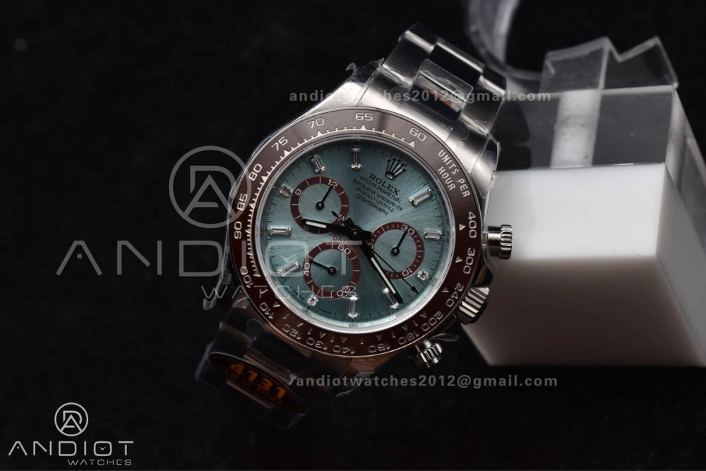 Daytona 126506 QF 1:1 Best Edition Ice Blue Dial Crystal Marker on SS YG Braclet SH4131 V5