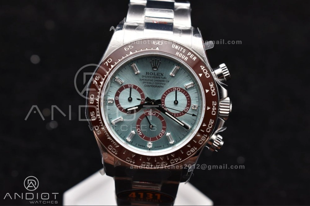 Daytona 126506 QF 1:1 Best Edition Ice Blue Dial Crystal Marker on SS YG Braclet SH4131 V5