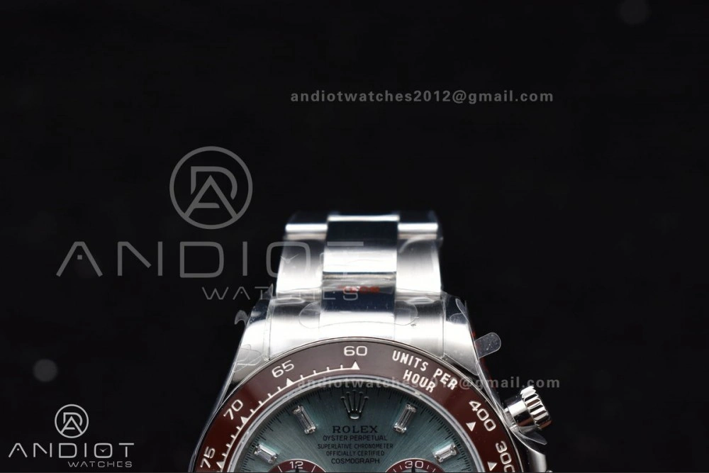 Daytona 126506 QF 1:1 Best Edition Ice Blue Dial Crystal Marker on SS YG Braclet SH4131 V5