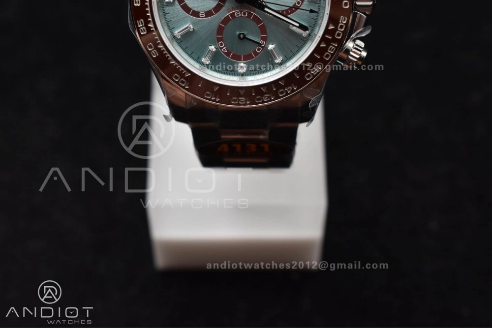 Daytona 126506 QF 1:1 Best Edition Ice Blue Dial Crystal Marker on SS YG Braclet SH4131 V5