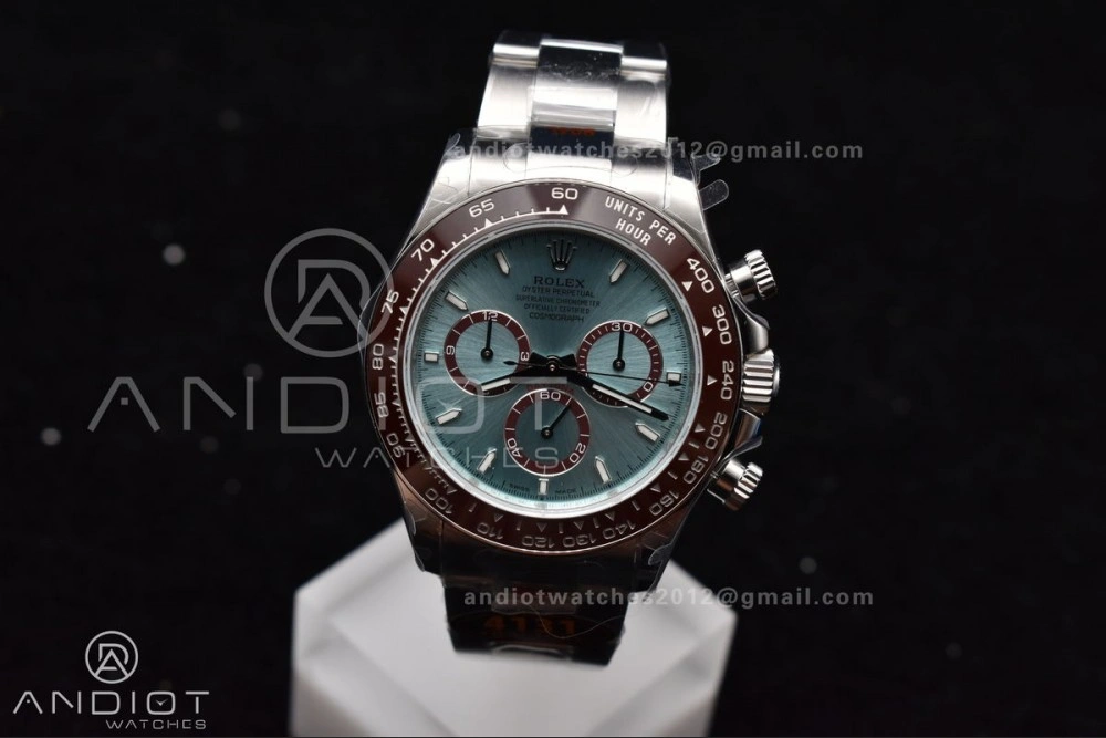 Daytona 126506 QF 1:1 Best Edition Ice Blue Dial Stick Marker on SS YG Braclet SH4131 V5