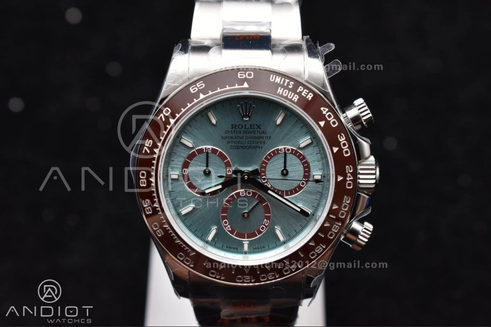 Daytona 126506 QF 1:1 Best Edition Ice Blue Dial Stick Marker on SS YG Braclet SH4131 V5