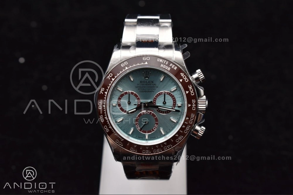 Daytona 126506 QF 1:1 Best Edition Ice Blue Dial Stick Marker on SS YG Braclet SH4131 V5