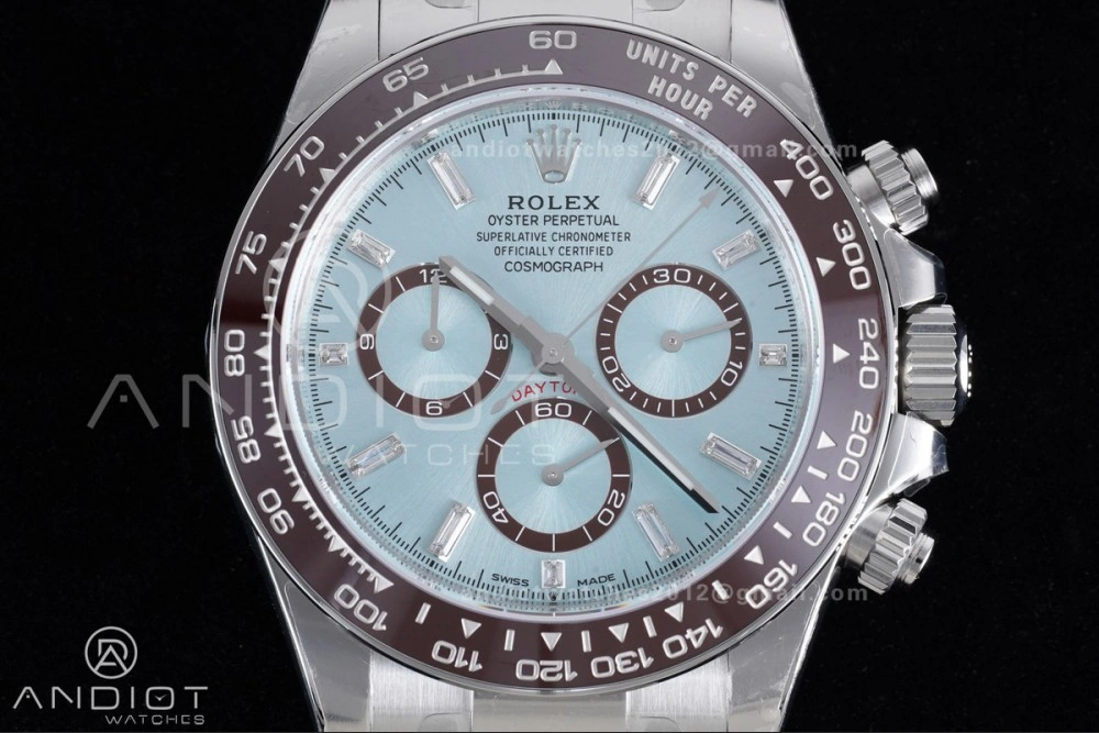 Daytona 126506 VSF 1:1 Best Edition 904L Steel Ice Blue Crystal Dial on SS Braclet VS4131 V2 (Weighted)