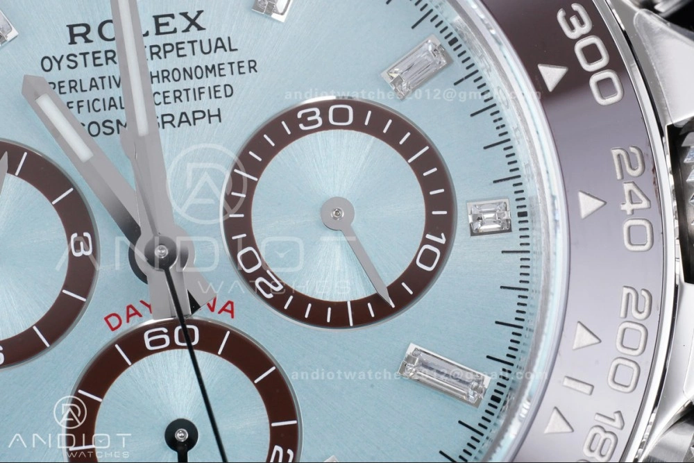 Daytona 126506 VSF 1:1 Best Edition 904L Steel Ice Blue Crystal Dial on SS Braclet VS4131 V2 (Weighted)