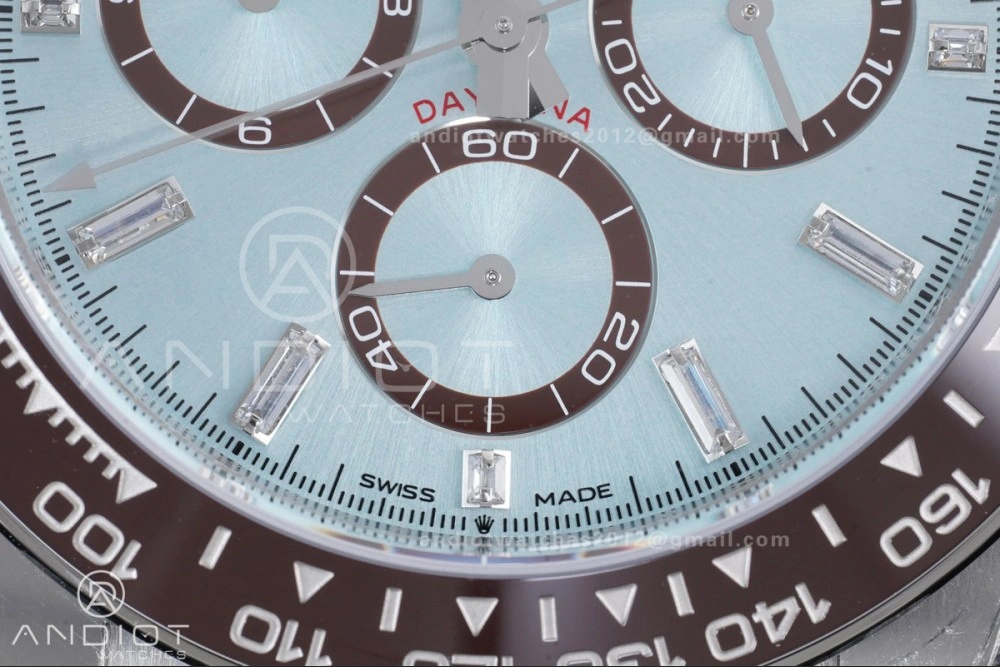 Daytona 126506 VSF 1:1 Best Edition 904L Steel Ice Blue Crystal Dial on SS Braclet VS4131 V2 (Weighted)