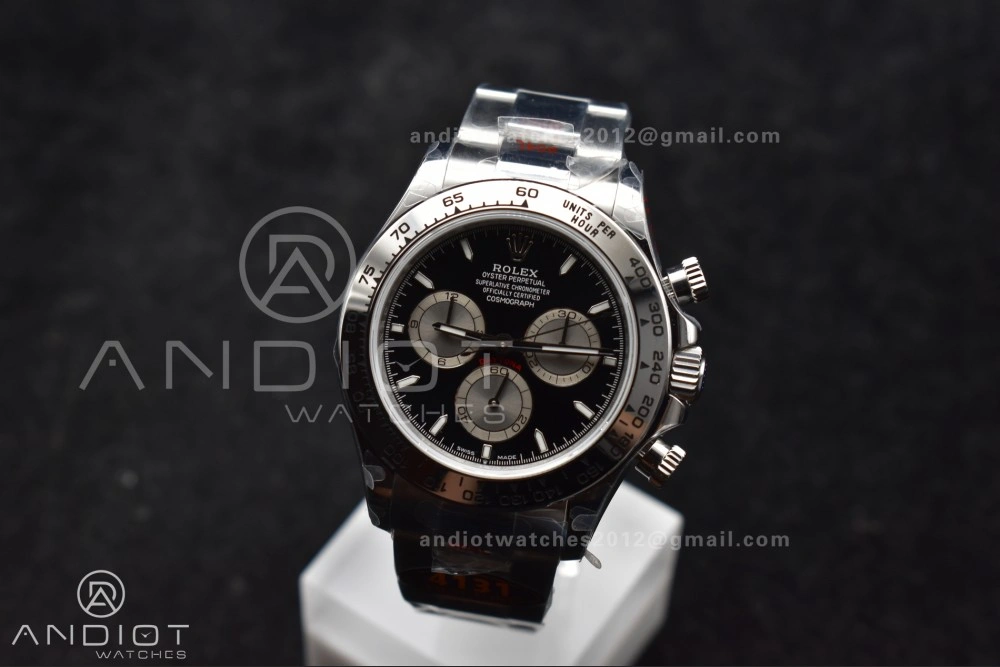 Daytona 126509 QF 1:1 Best Edition Black Silver Dial on SS Bracelet SH4131 V5