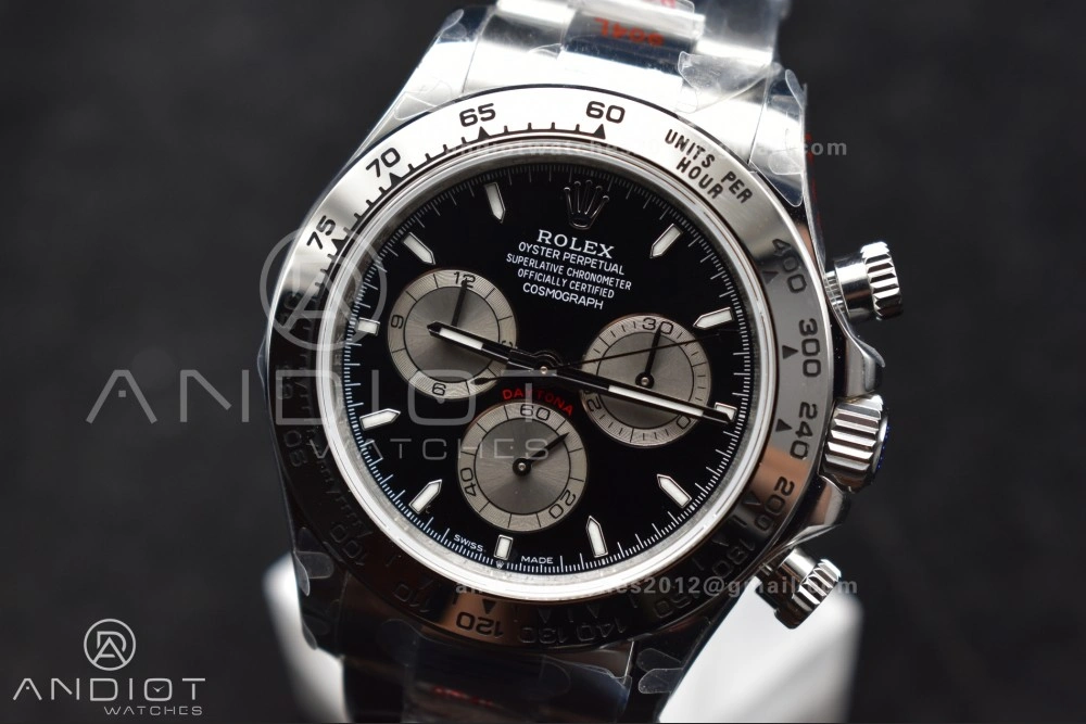 Daytona 126509 QF 1:1 Best Edition Black Silver Dial on SS Bracelet SH4131 V5