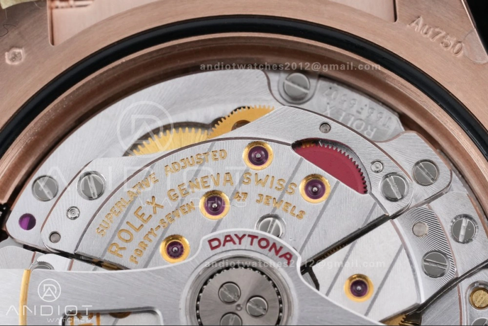 Daytona 126515 Gain Weight VSF 1:1 Best Edition Black Dial RG Sub-dial Stick Marker On Oyster-flex Strap DD4131